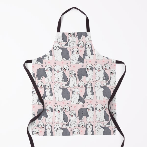 Item preview, Old English Sheepdog illustration pattern designed and sold by Yarafantasyart.