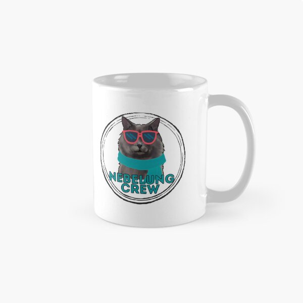 Item preview, Nebelung cat crew cool cat in sunglasses designed and sold by JoeyGraceCatCo.