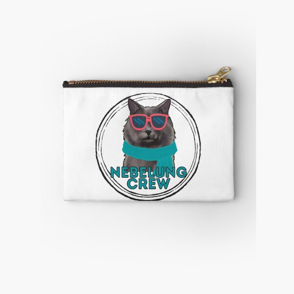 Item preview, Nebelung cat crew cool cat in sunglasses designed and sold by JoeyGraceCatCo.