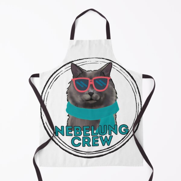 Item preview, Nebelung cat crew cool cat in sunglasses designed and sold by JoeyGraceCatCo.