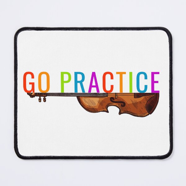 Item preview, Go Practice Violin/Viola Shirt with Rainbow Text designed and sold by Symphfunny.
