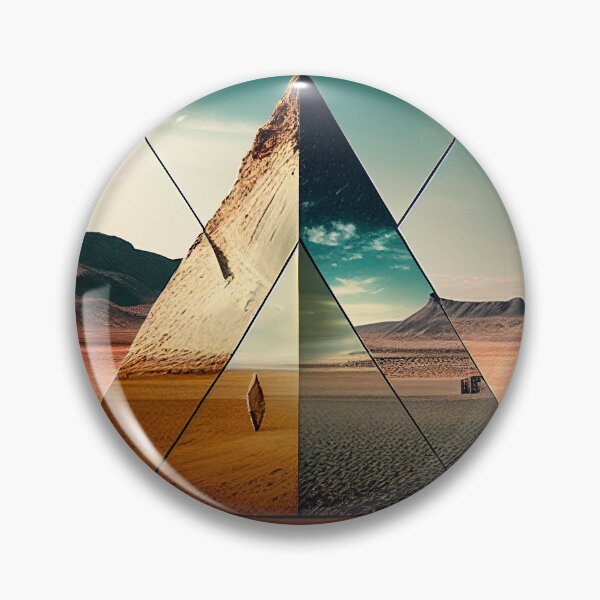 Item preview, Trippy Triangle in the Desert Wall Art designed and sold by BySpinny.