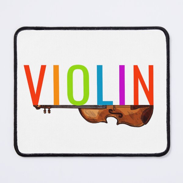 Item preview, Violin Shirt with Rainbow Text designed and sold by Symphfunny.