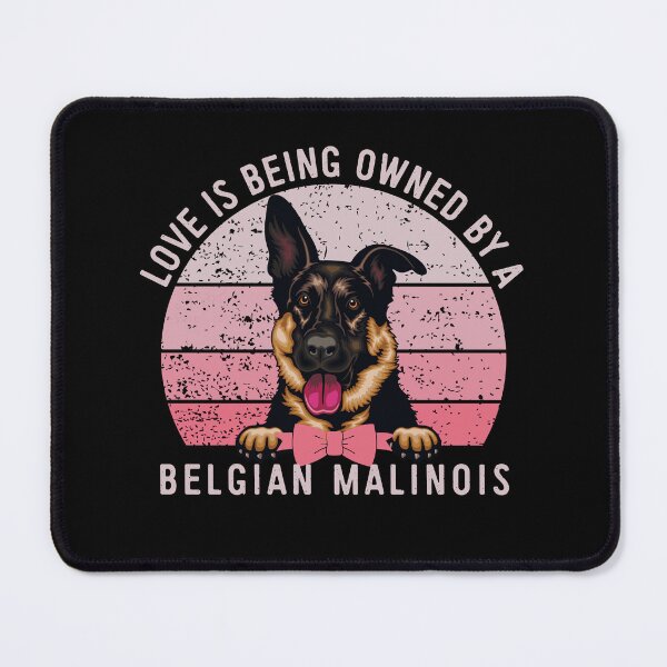 Item preview, Belgian Malinois Love Pink Vintage Sunset Valentine designed and sold by Cuddlythopia.