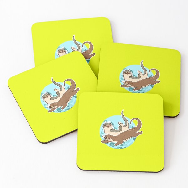 Item preview, significant otters - otters holding hands designed and sold by exponentialart.