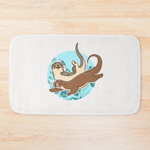 Item preview, significant otters - otters holding hands designed and sold by exponentialart.