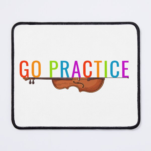 Item preview, Go Practice Cello Shirt with Rainbow Text designed and sold by Symphfunny.