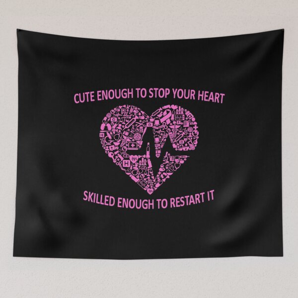 Item preview, Cute enough to stop your heart, skiled enough to restart it designed and sold by Moremon.