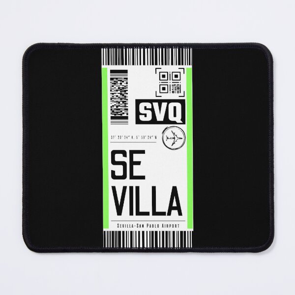 Item preview, SEVILLE SVQ classic luggage tag airport stickers designed and sold by LeddsoDello.