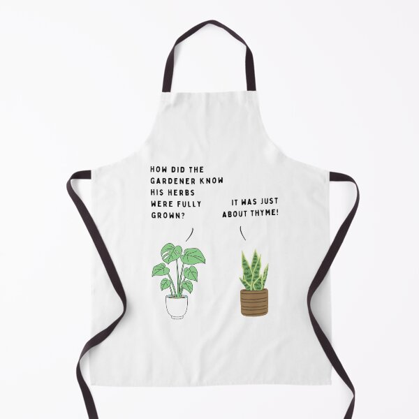 Item preview, Plant joke - How did the gardener know his herbs were fully grown? designed and sold by ani-eni.