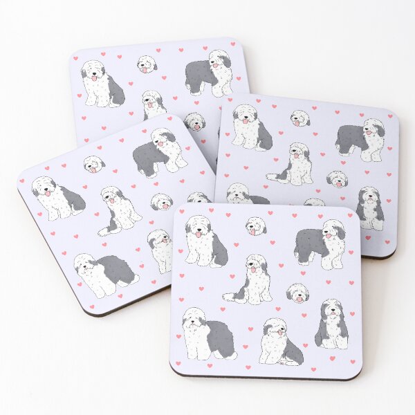 Item preview, Old English Sheepdog illustration pack  designed and sold by Yarafantasyart.