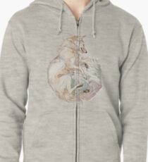 Corsac fox Zipped Hoodie