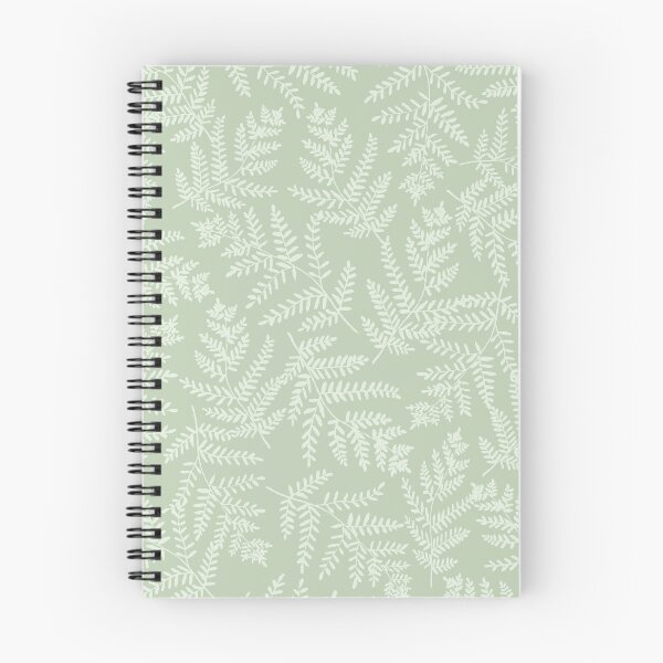 Item preview, Fern Grotto Patrón de helecho pintado a mano en pastel y verde pistacho designed and sold by Blue Daisy Studio.