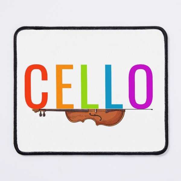 Item preview, Cello Shirt with Rainbow Text designed and sold by Symphfunny.