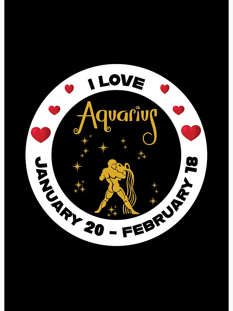 Aquarius Zodiac Sign January 20 February 18 Art Board Print