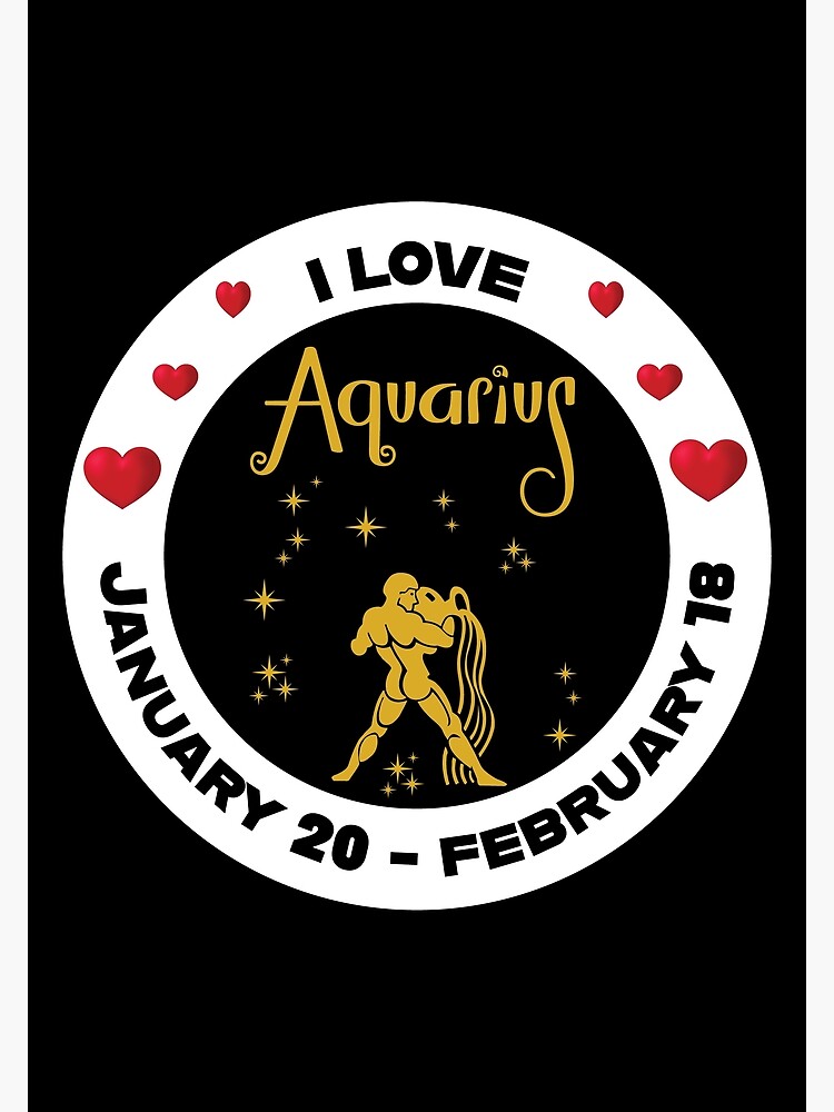 Aquarius Zodiac Sign January 20 February 18 Poster