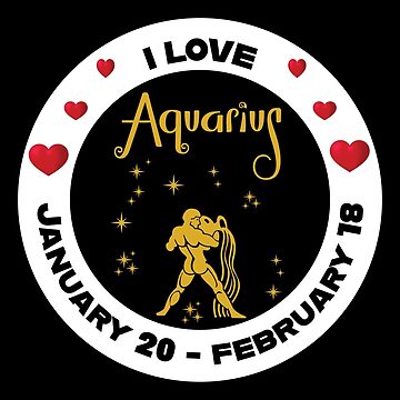 Aquarius Zodiac Sign January 20 February 18 Art Board Print