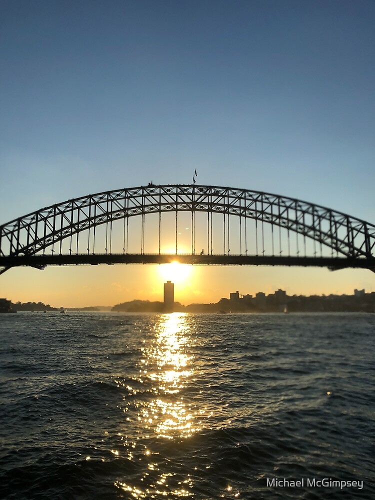 puente del puerto de sydney al atardecer