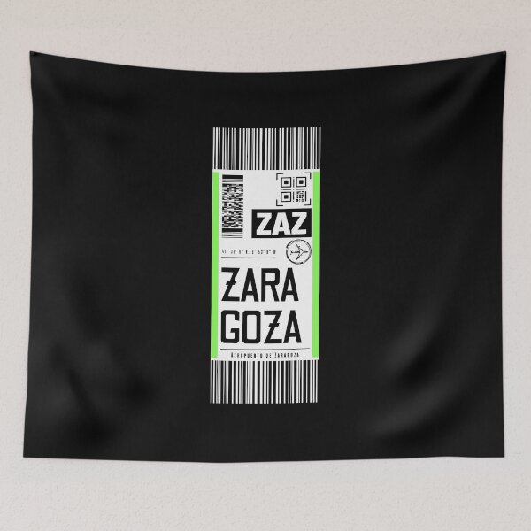 Item preview, ZARAGOZA ZAZ classic luggage tag flight stickers designed and sold by LeddsoDello.