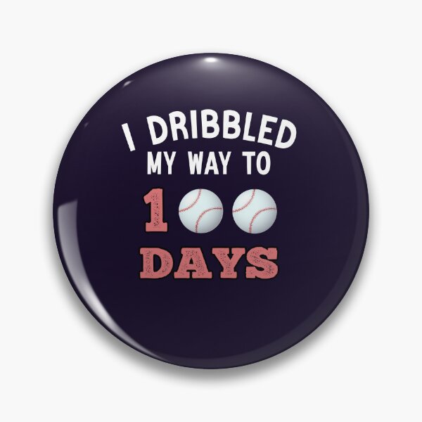 Item preview, I Dribbled My Way To 100 Days Baseball Student or Teacher Baseball Gift designed and sold by Sarah38.