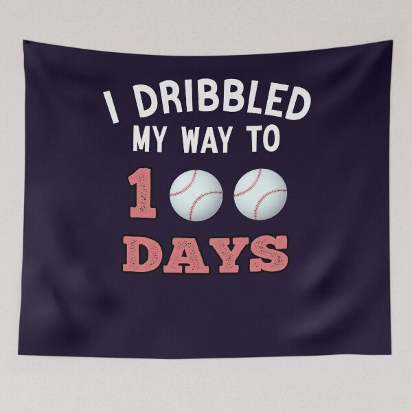 Item preview, I Dribbled My Way To 100 Days Baseball Student or Teacher Baseball Gift designed and sold by Sarah38.