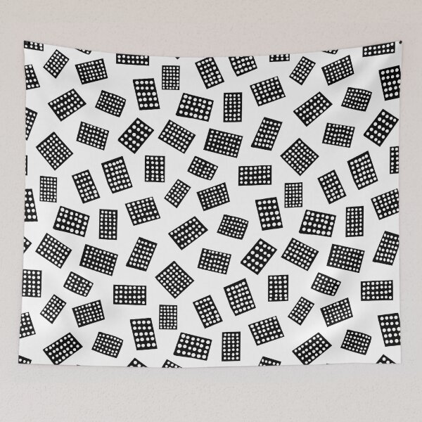 Item preview, Abstract Rectangles 081122 - Black on White designed and sold by Artberry.