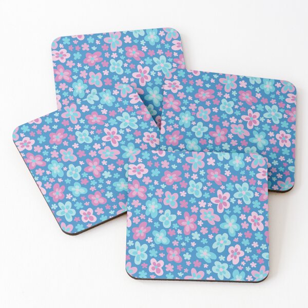 Item preview, RETRO GROOVY FLORALS YELLOW, PINK, MAGENTA, BLUE Y2K 2000S designed and sold by blomastudios.