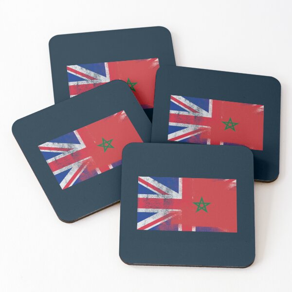 Item preview, British Moroccan Half Morocco Half UK Flag   designed and sold by remieui4444.