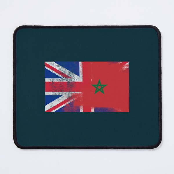Item preview, British Moroccan Half Morocco Half UK Flag designed and sold by remieui4444.