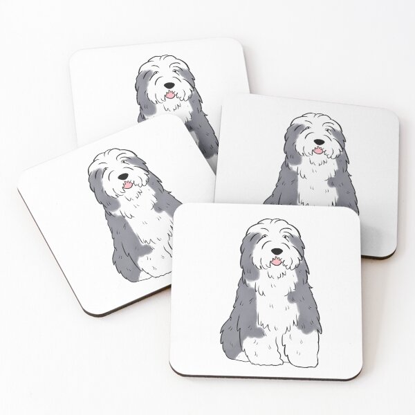 Item preview, old english sheepdog cute illustration  designed and sold by Yarafantasyart.