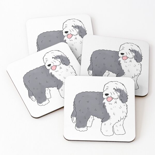 Item preview, old english sheepdog cute illustration  designed and sold by Yarafantasyart.