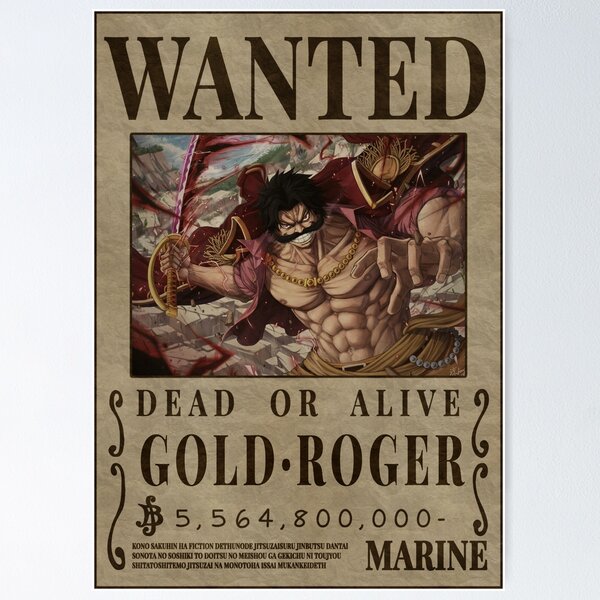 ONE PIECE - Poster Wanted Gol D. Roger (52x38)