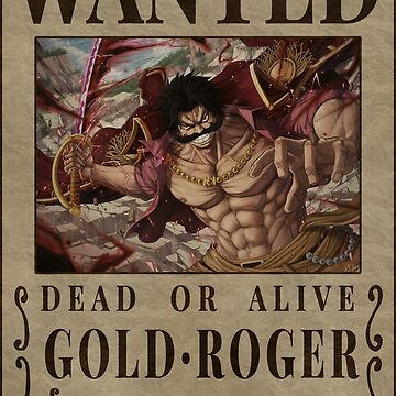 Bounty Gold Roger Wanted One Piece Digital Art by Anime One Piece - Pixels