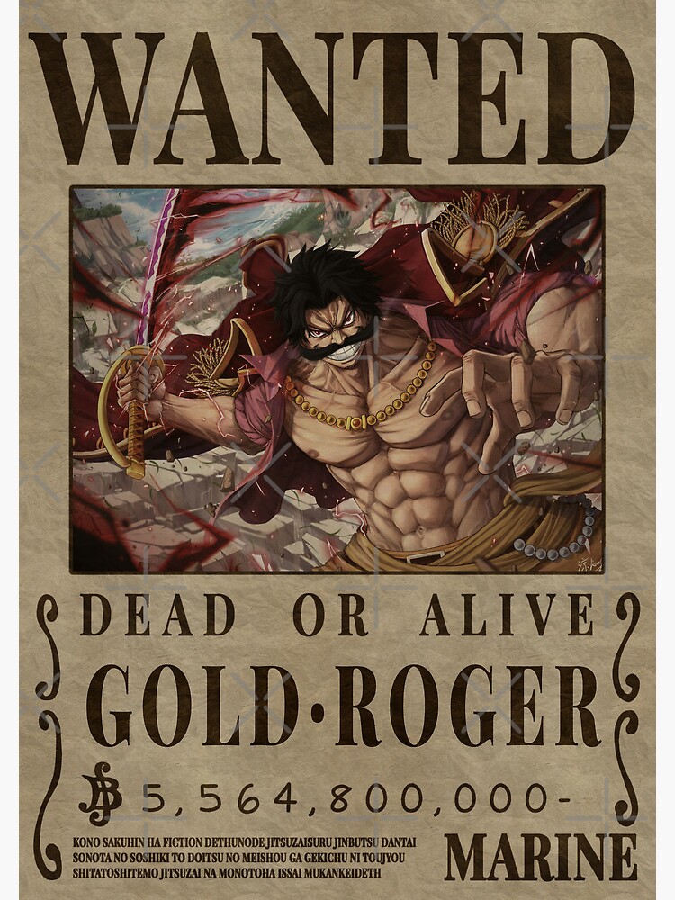 Gold Roger Wanted OMN1111