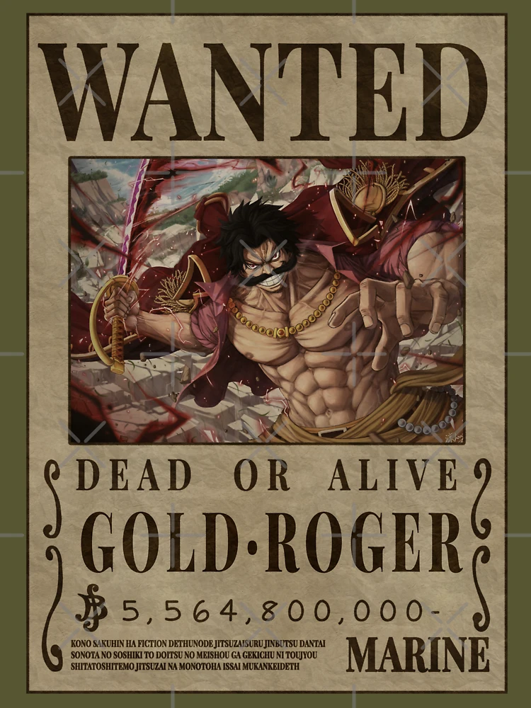 Wanted Guy Gol D Roger One Piece T-Shirt - Torunstyle