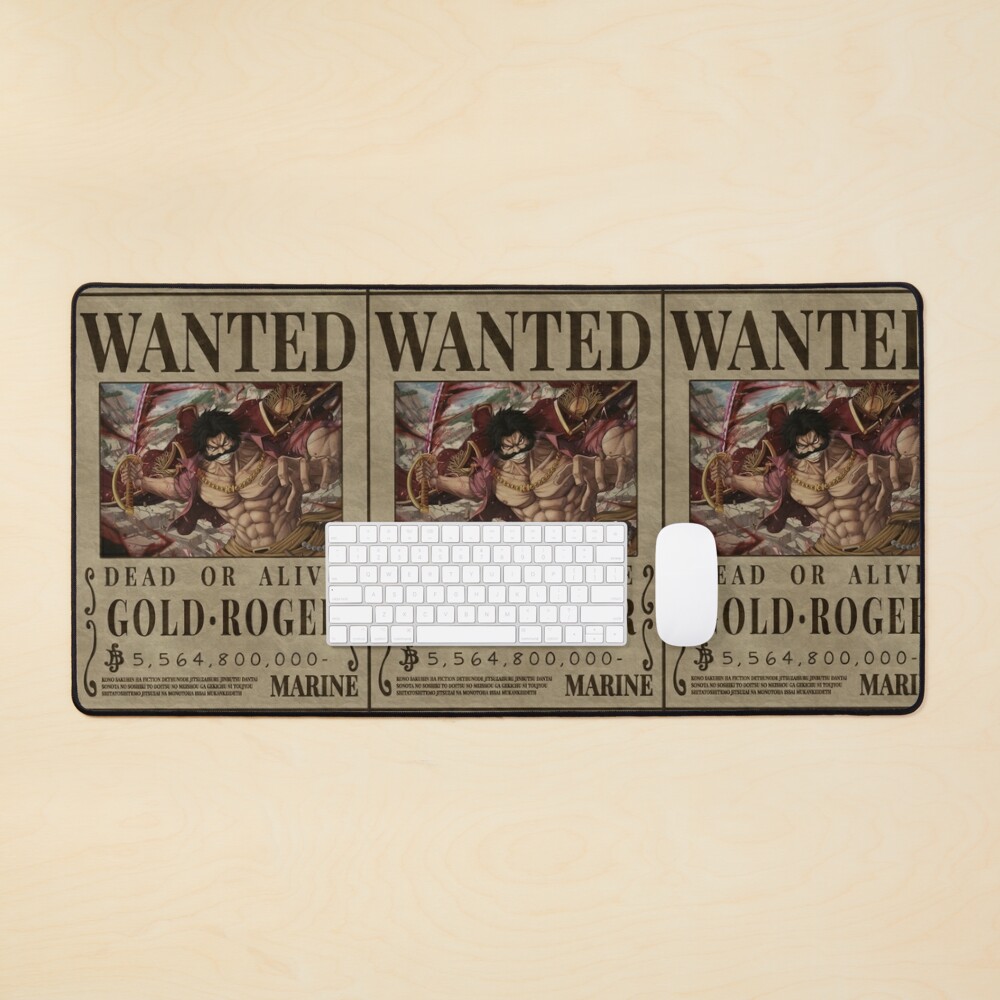 Bounty Gold Roger Wanted One Piece Jigsaw Puzzle by Anime One Piece - Pixels