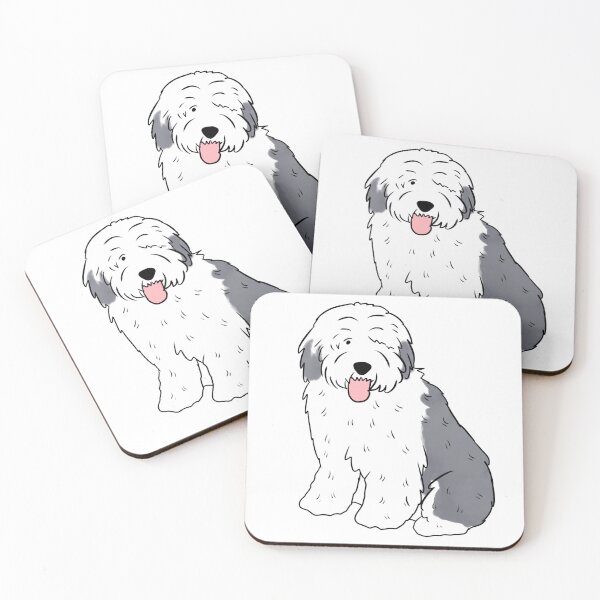 Item preview, old english sheepdog cute illustration  designed and sold by Yarafantasyart.