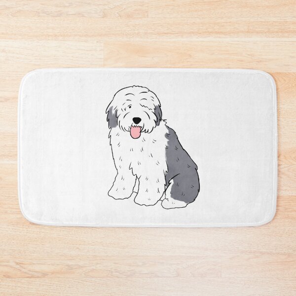 Item preview, old english sheepdog cute illustration  designed and sold by Yarafantasyart.