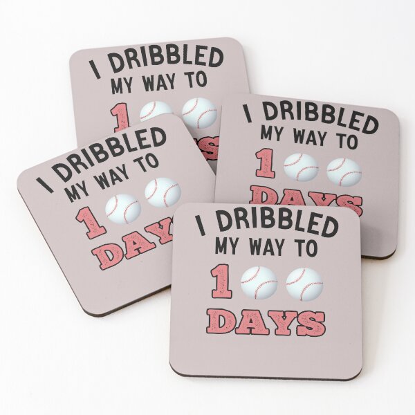 Item preview, Funny baseball I Dribbled My Way To 100 Days baseball Student School designed and sold by Sarah38.