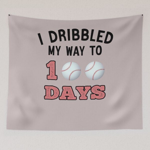 Item preview, Funny baseball I Dribbled My Way To 100 Days baseball Student School designed and sold by Sarah38.