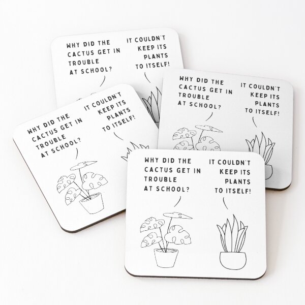 Item preview, Plant joke - Why did the cactus get in trouble at school? designed and sold by ani-eni.