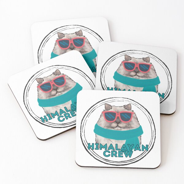Item preview, Himalayan cat crew cool cat in sunglasses designed and sold by JoeyGraceCatCo.