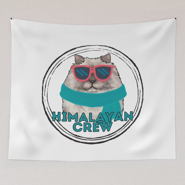 Item preview, Himalayan cat crew cool cat in sunglasses designed and sold by JoeyGraceCatCo.