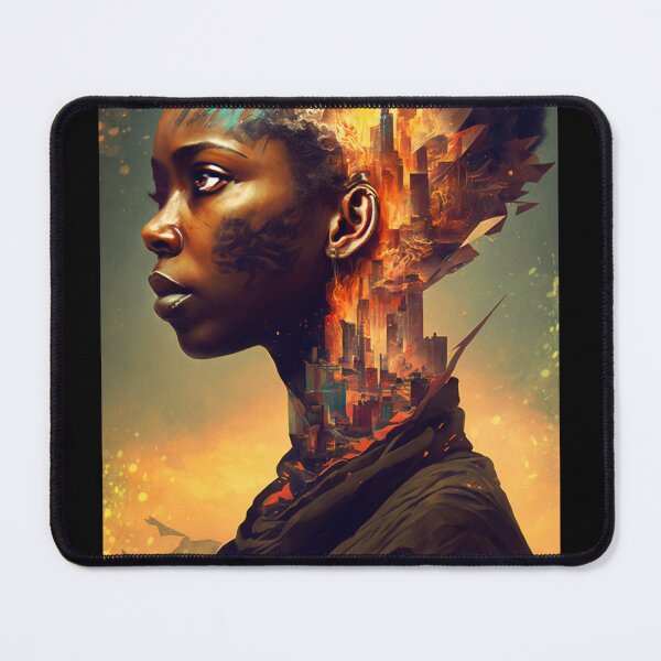 Item preview, Afrofuturism Art designed and sold by MidJourneymen.