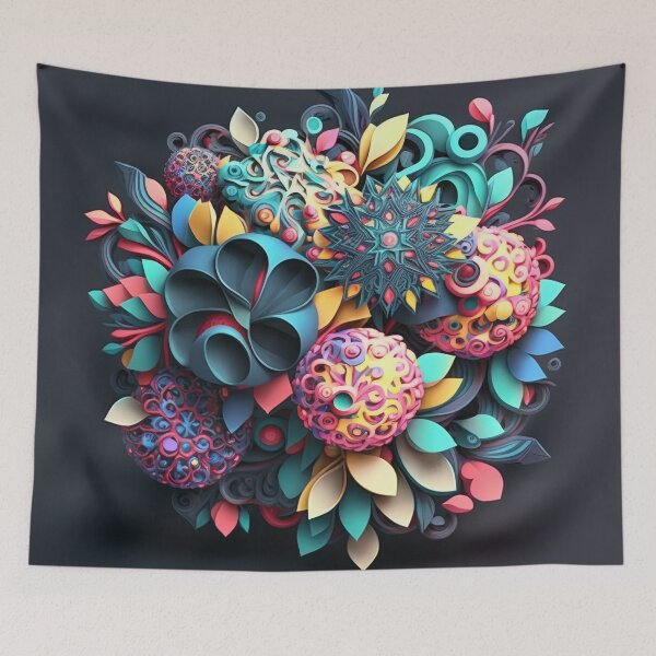 Item preview, Floral Colourful Vibrant Composition Designs for Home Decor, Wedding, Events Fashion, Lifestyle and Accessories  designed and sold by RAGANADesign.
