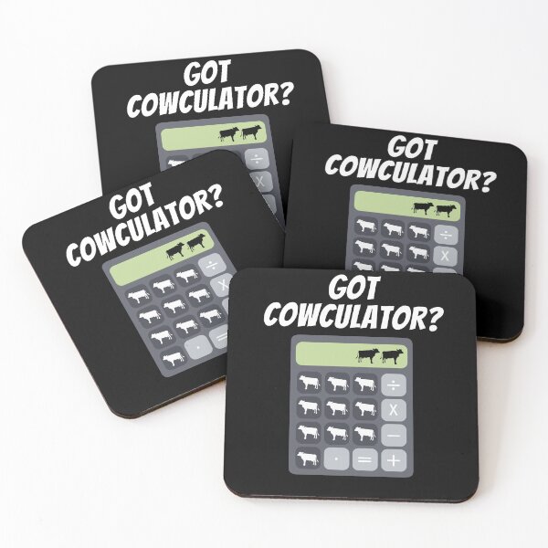 Item preview, Funny cow jokes Cow-culator Calculator Math jokes for cow lovers designed and sold by FarmsteadAcers.