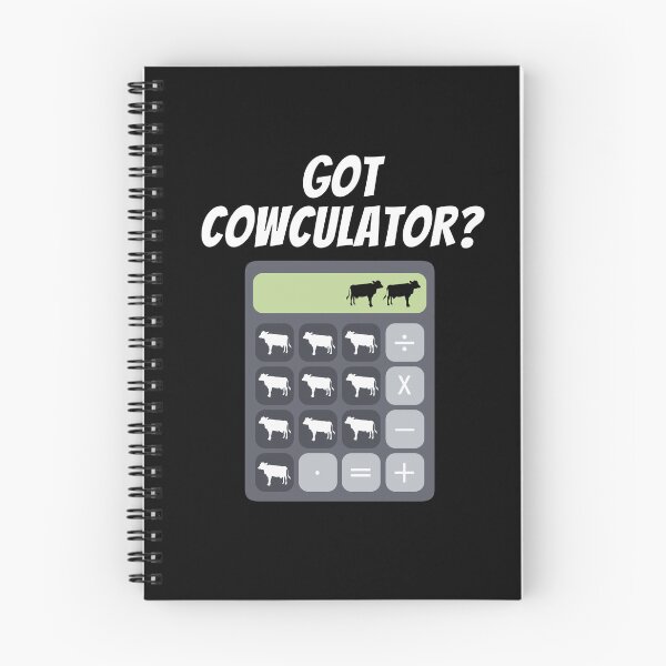 Item preview, Funny cow jokes Cow-culator Calculator Math jokes for cow lovers designed and sold by FarmsteadAcers.