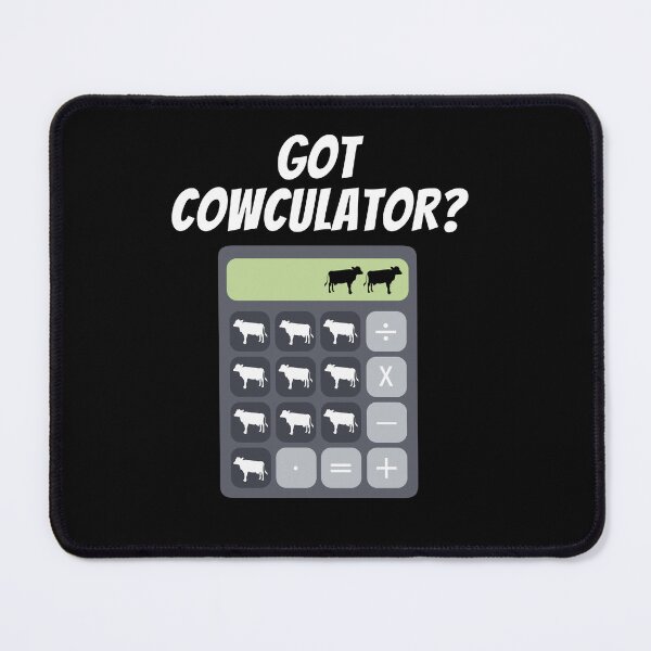 Item preview, Funny cow jokes Cow-culator Calculator Math jokes for cow lovers designed and sold by FarmsteadAcers.