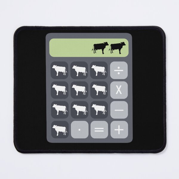 Item preview, Cow-culator Calculator Math jokes for cow lovers designed and sold by FarmsteadAcers.