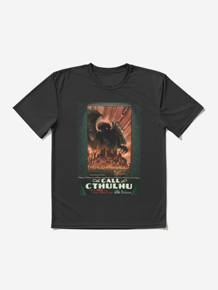 Thumbnail 2 of 7, Active T-Shirt, The Call of Cthulhu movie poster designed and sold by HPLHS.